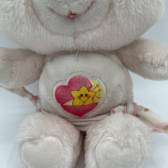 Vintage Care Bears Baby Hugs Plush 1983 Pink Bear w/ Diaper Heart Star - Picture 4 of 11